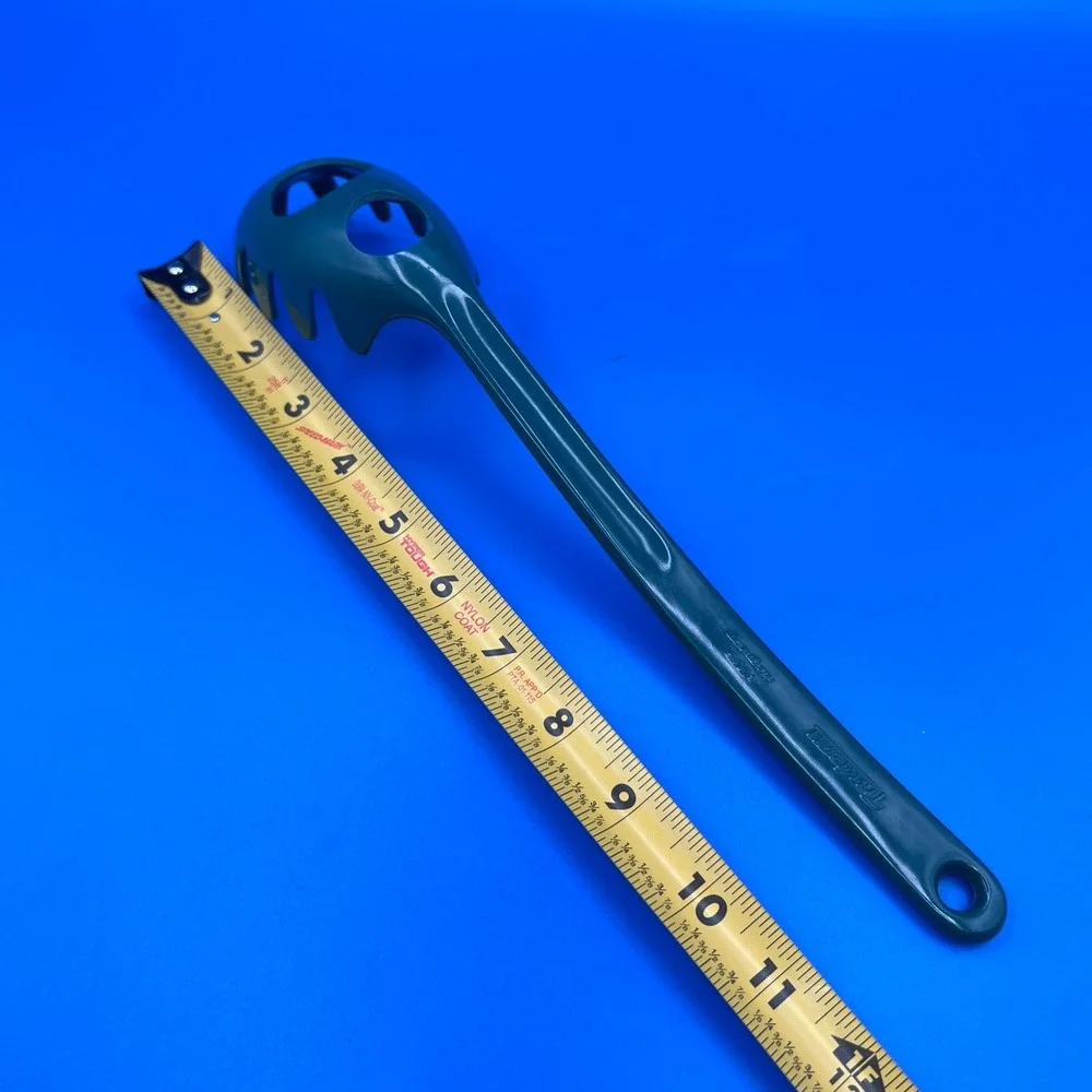 Trudeau Forest Green Melamine Pasta Server Spoon with Portion Measurer 4005